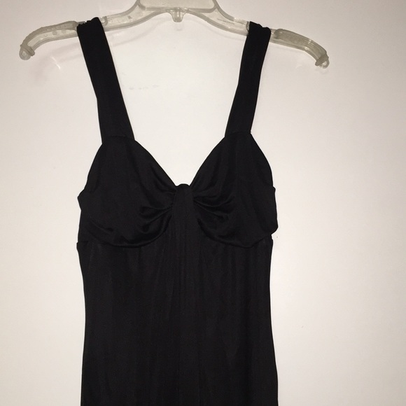 097. Cache Black Dress with straps - Size Small - Picture 2 of 6